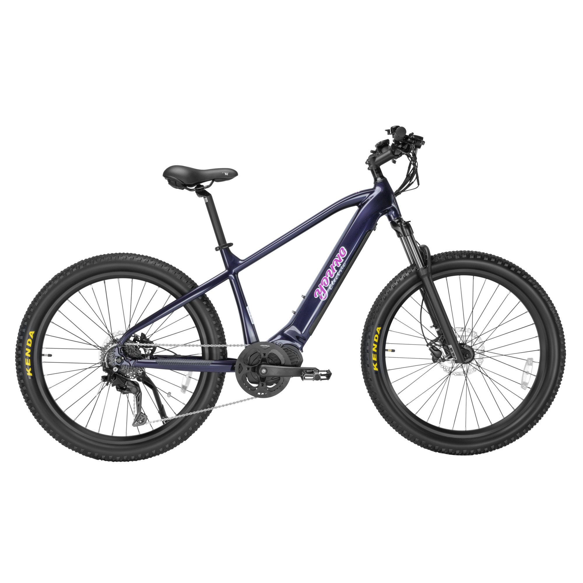 Young Electric E-Dualride Step-Over Hardtail Electric Bike — 500W Motor, 110 Nm Torque, 28 MPH, 70 Mile Range, Shimano 9-Speed Drivetrain, Model# 22802012VT